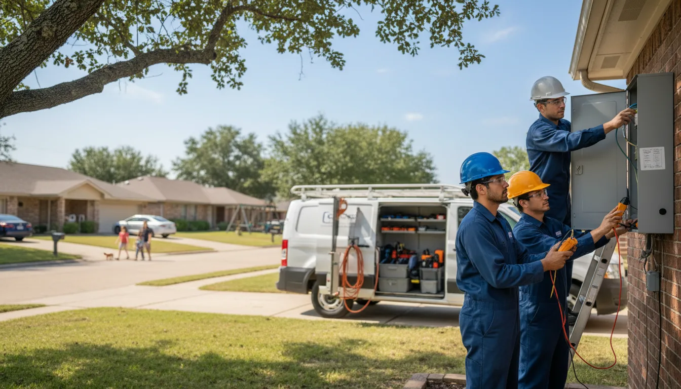 Certified electrician providing emergency electrical services in Bowlegs, OK